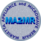 logo of marietta appliance and microwave repair